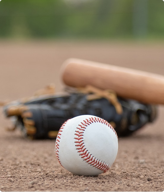 baseball closeup